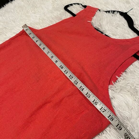 Free People Full of Sunshine Linen Mini Dress in Aged Coral XS - Picture 4 of 7